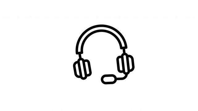 headset animated icon