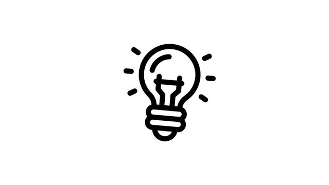 light bulb animated icon