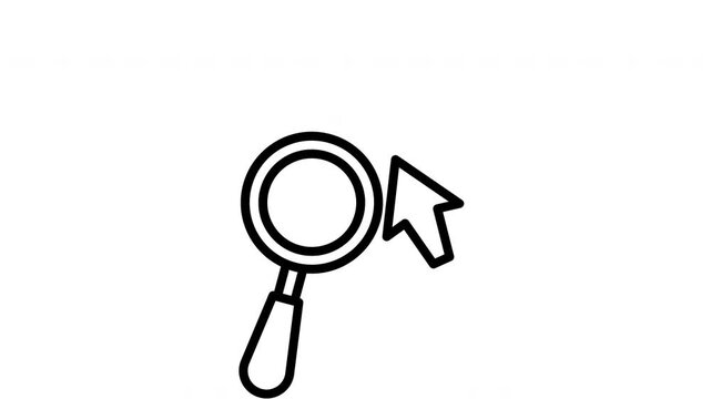 magnifying glass animated icon