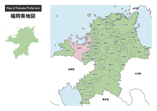福岡県地図
