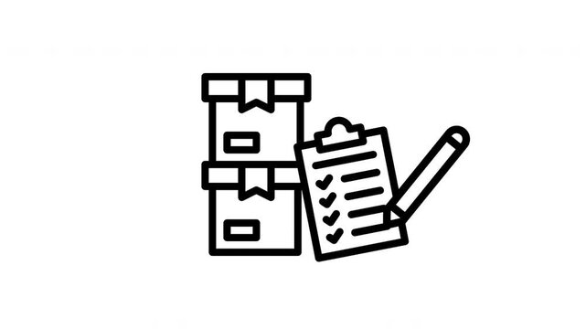 packing list animated icon