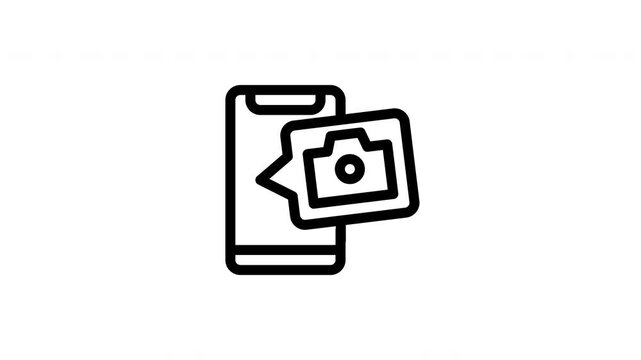 phone camera animated icon