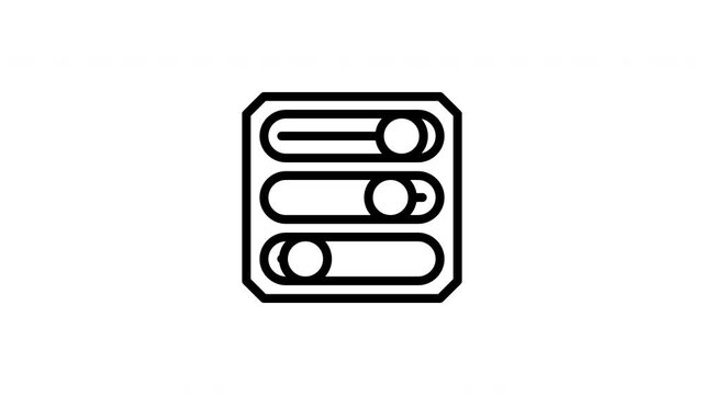 slider animated icon