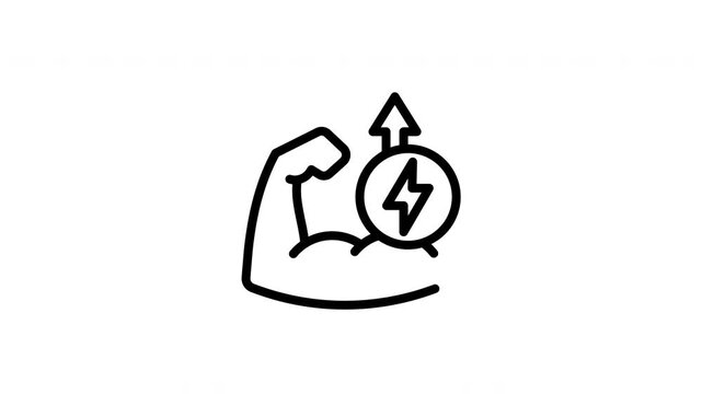 strength animated icon