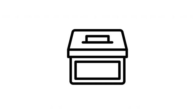 voting box animated icon