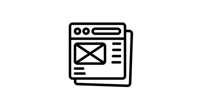 wireframe animated icon