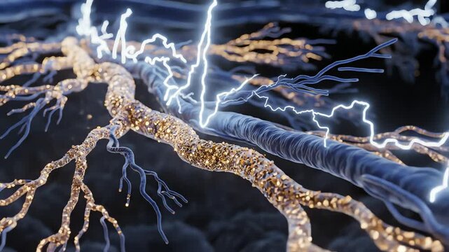 High-glucose fluctuations bathe small peripheral nerves, and conduction signals become slightly irregular and slower
