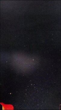 Floating dust particles and debris in the air