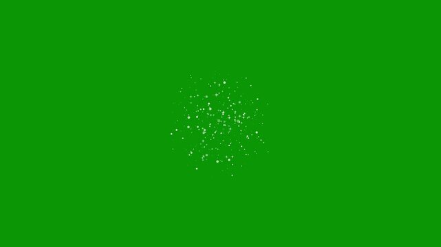 Star glitter twinkle animation motion graphics in After Effects on green screen background, sparkling glowing stars with blinking shine rays and magical light bursts, loopable 4K