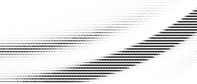 Abstract halftone pattern background with black dots