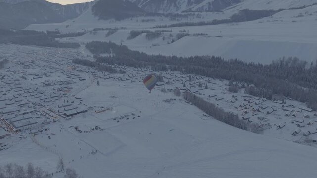 Hemu Village Xinjiang Aerial Footage (DJI Mavic 4 Pro D-log)