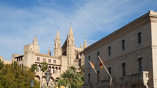 Maritime Captaincy, Royal Palace and Cathedral of Palma de Mallorca, Spain