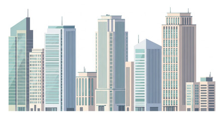 Fototapeta premium modern city skyline