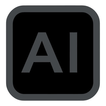 Adobe Illustrator App Icon with Rounded Square Border