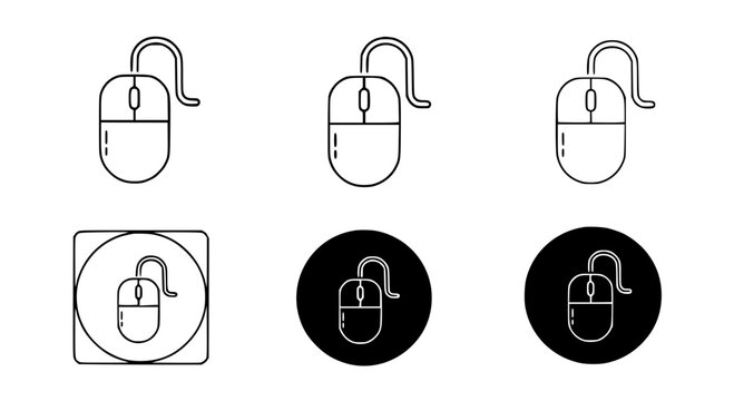Simple Computer Mouse Icons