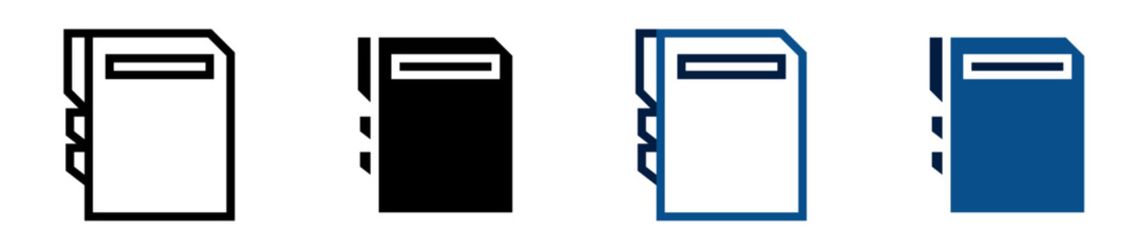 Iconos de carpeta. Carpeta de archivo. Organizaci&oacute;n y almacenamiento de documentos. Ilustraci&oacute;n vectorial