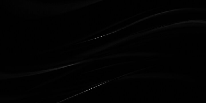 Abstract luxury black background with white line waves. grainy texture and copy space. layout template creative poster, banner, flyer, landing page, cover