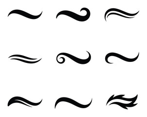 Obraz premium Swirl Vector Illustration with Ornate Curved Lines