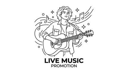 Fototapeta premium Live Music Show Promotion