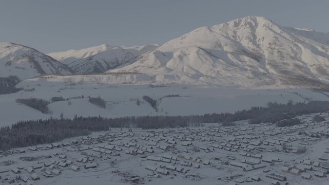 Hemu Village Xinjiang Aerial Footage (DJI Mavic 4 Pro D-log)