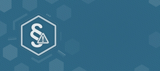 Paragraph law legal warning symbol vector illustration with copy space for justice and compliance concepts © sh99