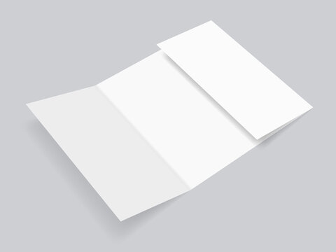 square gate fold brochure mockup