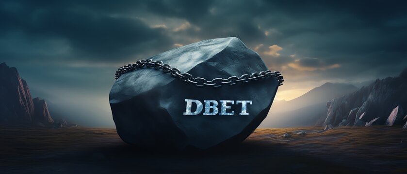 A heavy stone symbolizing burdens and debts.