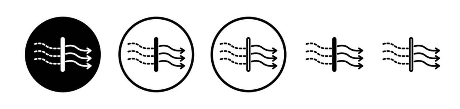 Air purification icons collection