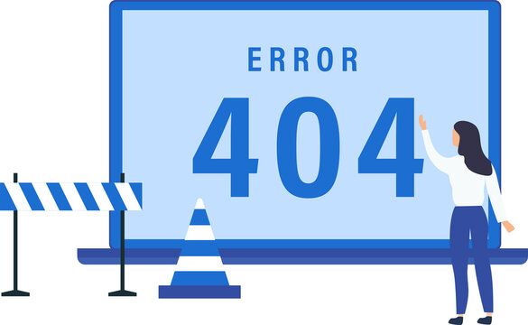Error 404 mobile applications vector illustration
