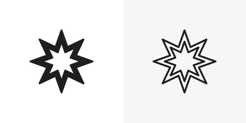 Fototapeta premium Bahai vectors icons pack for apps and Ui Ux desigs