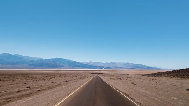 Driving Through Artist's Palette Death Valley National Park POV