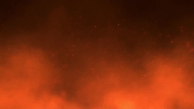 Seamless looping warm orange red luminous mist cinematic drifting sideways smooth cloud flow ember particles luminous refined visuals gradient glow