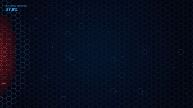 Futuristic 4K ABSTRACT FIREWALL Concept - Advanced Cyber Security, Data Protection, and High-Tech Hacking Background for Technology Visualization