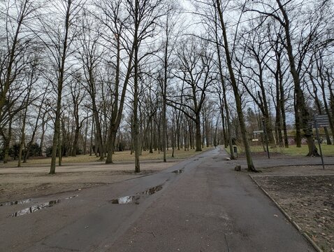 Schlosspark Biesdorf in Berlin during Winter Season