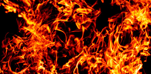 Fototapeta premium Fire burning concept. Fire inferno. Fire sparks. Fire effect.