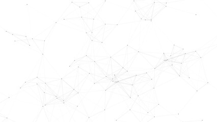 Vector Abstract digital constellation network with light particles interconnected and represents innovation and data connectivity © Sanatçi