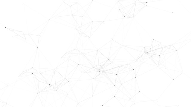 Vector Abstract digital constellation network with light particles interconnected and represents innovation and data connectivity