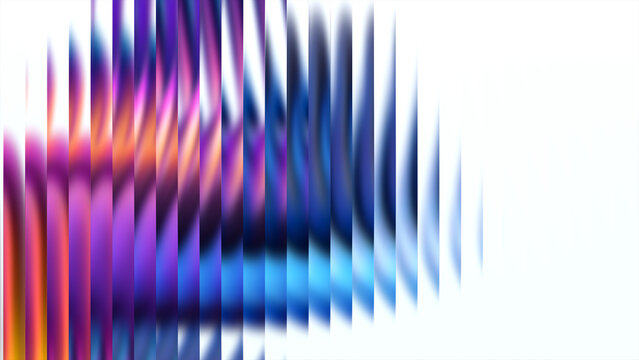 Abstract glass vibrant colorful gradient ripple texture holographic colors and soft noise futuristic vector background