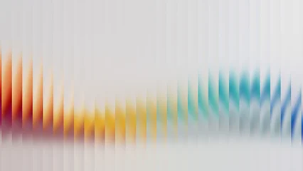 Fototapeten Fraktale Wellen Abstract glass vibrant colorful gradient ripple texture holographic colors and soft noise futuristic vector background  © RIHAN
