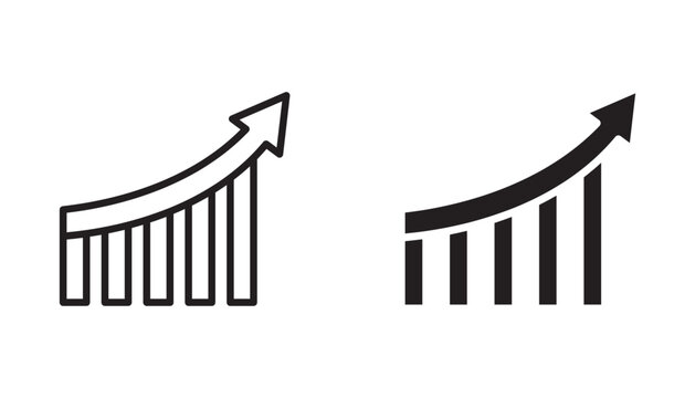 Collection of vector line icons related to statistics and data analysis. lines can be edited.
