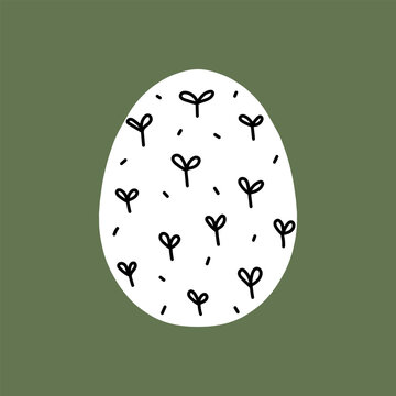 Easter egg icon. Illustration of Spring or Easter. Perfect for banner, postcard, poster, party and other decorations.