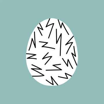 Easter egg icon. Illustration of Spring or Easter. Perfect for banner, postcard, poster, party and other decorations.