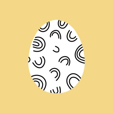 Easter egg icon. Illustration of Spring or Easter. Perfect for banner, postcard, poster, party and other decorations.