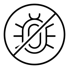 Pest icon vector. Pest control Illustration sign. Insect control symbol. pest control service logo.