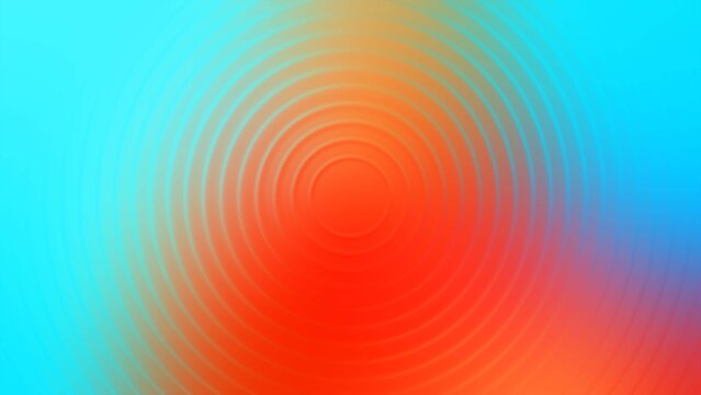 Vibrant Radial Gradient Background with Concentric Circles in Blue, Orange, and Red Tones