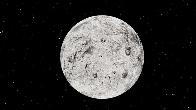 moon planet animated space