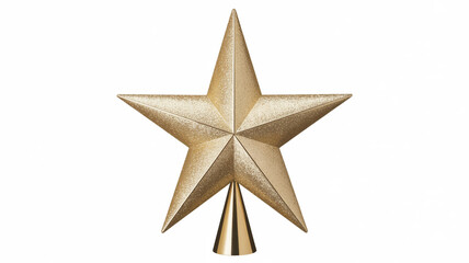 Obraz premium A large gold star on a white background