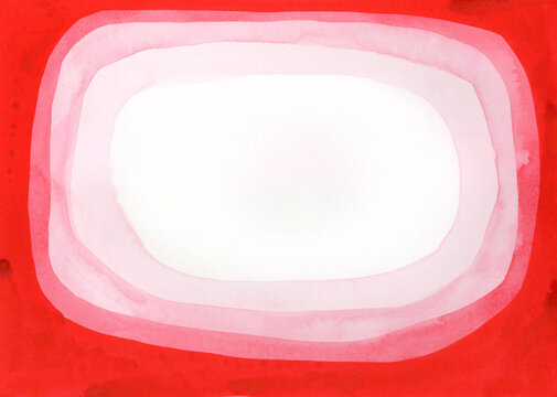 Abstract watercolor background with red gradient layers and copy space