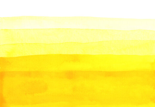 Yellow abstract watercolor background with layered gradient and copy space