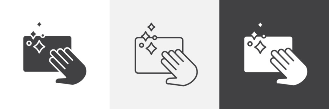 Clean icon element for design projects and web designs